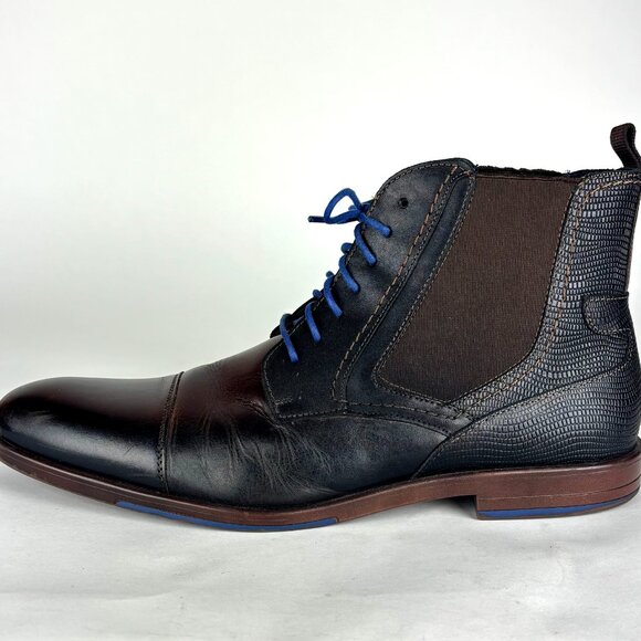 Stacy Adams Men’s Leather Dress Boots Size 10.5M Blue Laces main image 8